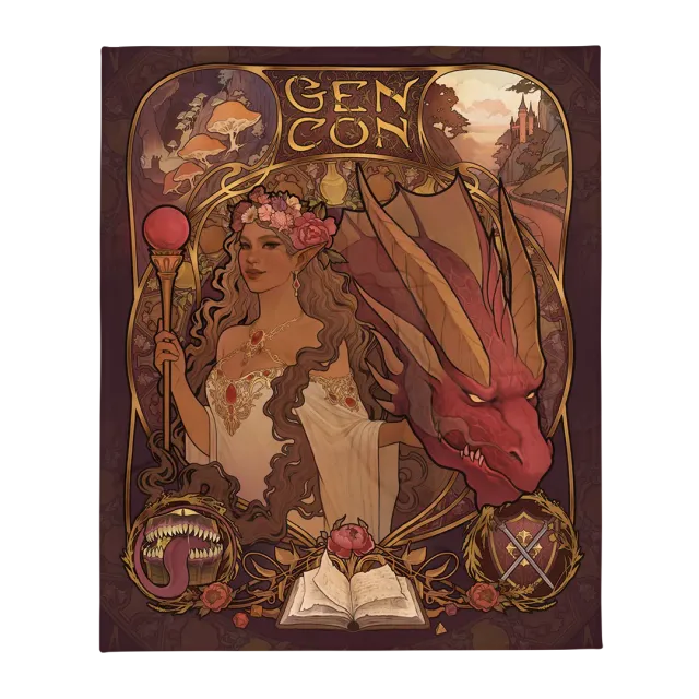 Roll A Crit Gen Con 2025 Program Book deken 50x60 zacht