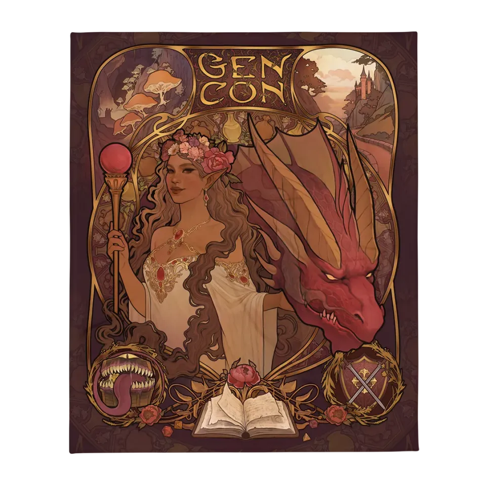 Roll A Crit Gen Con 2025 Program Book deken 50x60 zacht