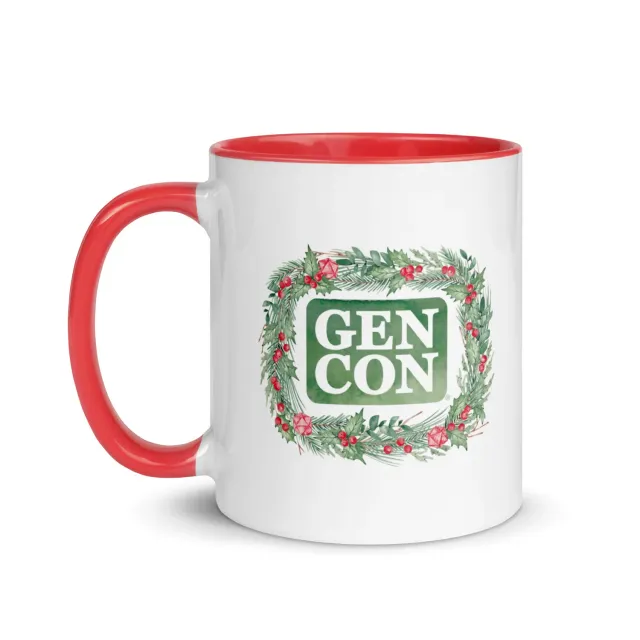 Roll A Crit Gen Con Holiday Wreath mok keramiek
