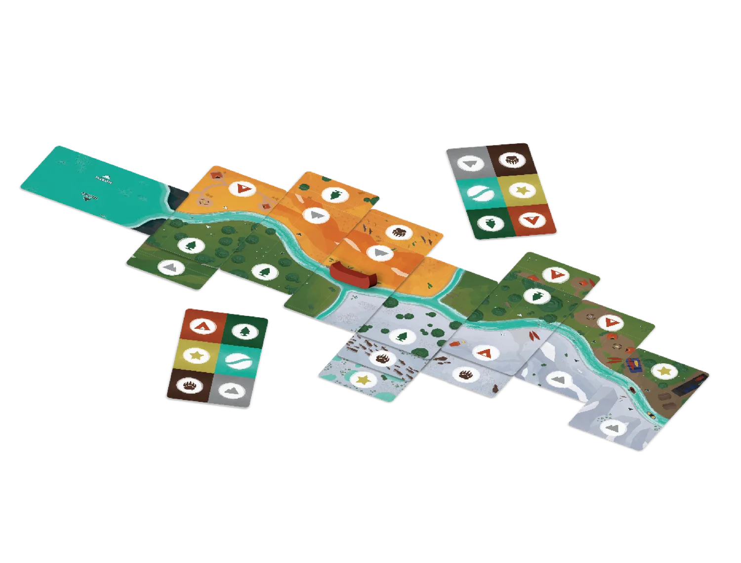 Reforest Downstream print and play kaartspel 2 spelers