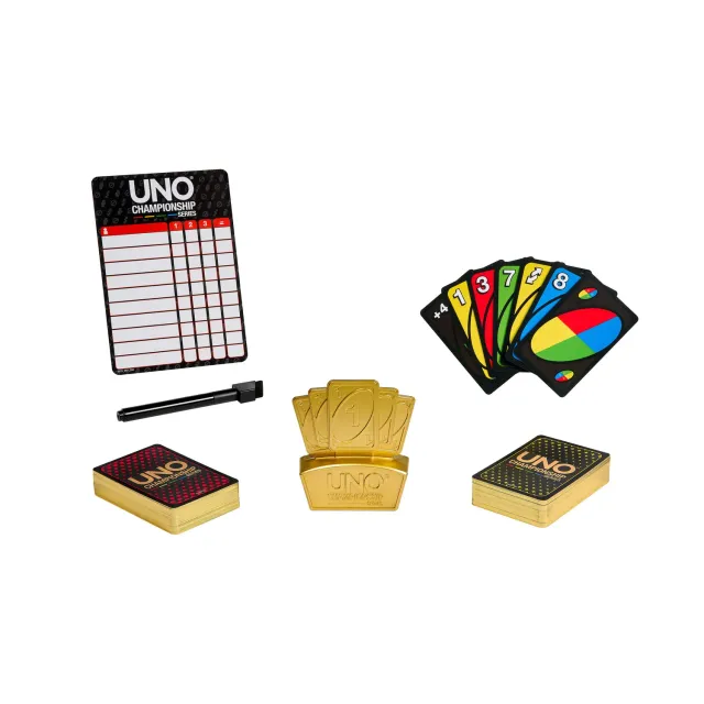 UNO Championship toernooispel kaartspel 6-20 spelers trofee