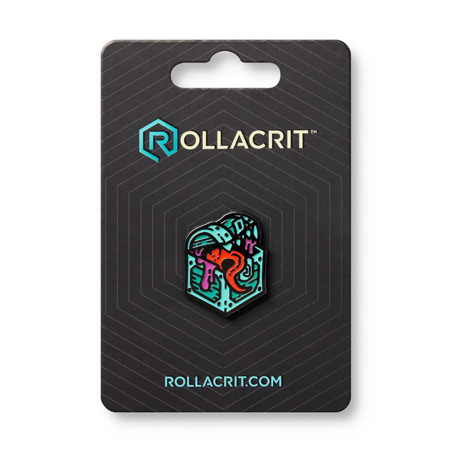 Roll A Crit Mimic emaille pin hard enamel