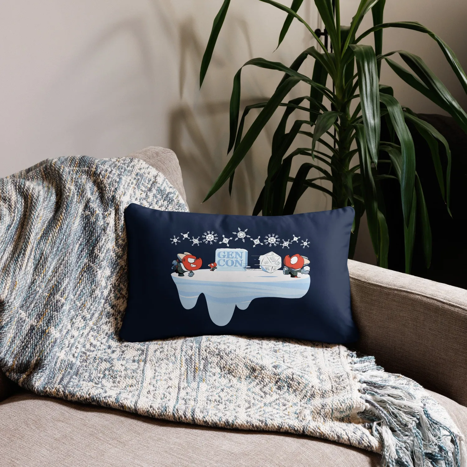 Gen Con Kobold Snowball Fight sierkussen groen polyester