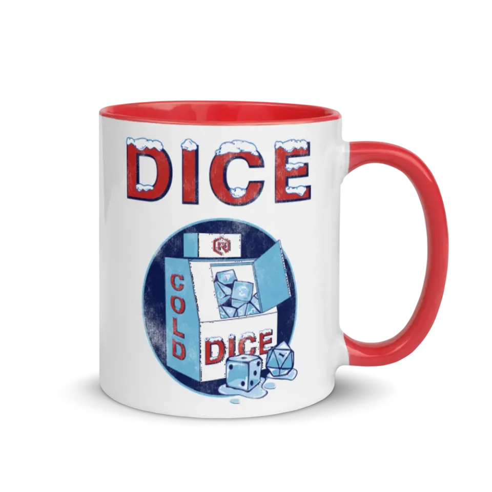 Roll A Crit ICE Dice Mok Koffiemok Keramiek