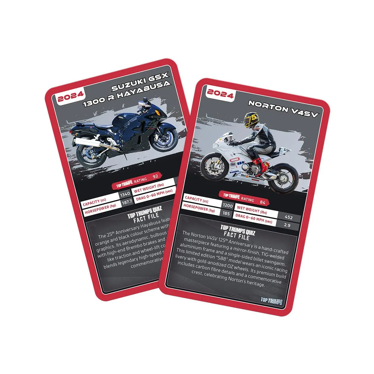 Top Trumps Super Bikes kaartspel motoren 30 kaarten