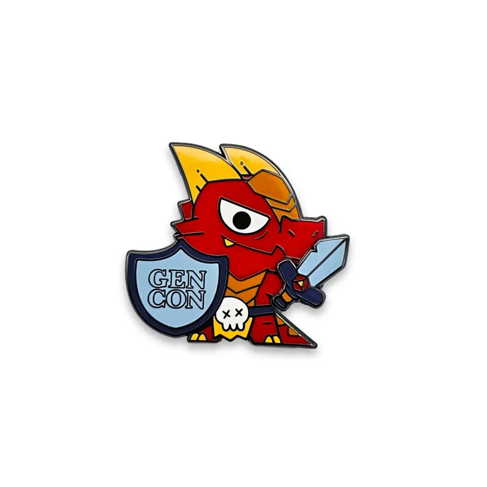 Roll A Crit Kobold Warrior pin spinner emaille