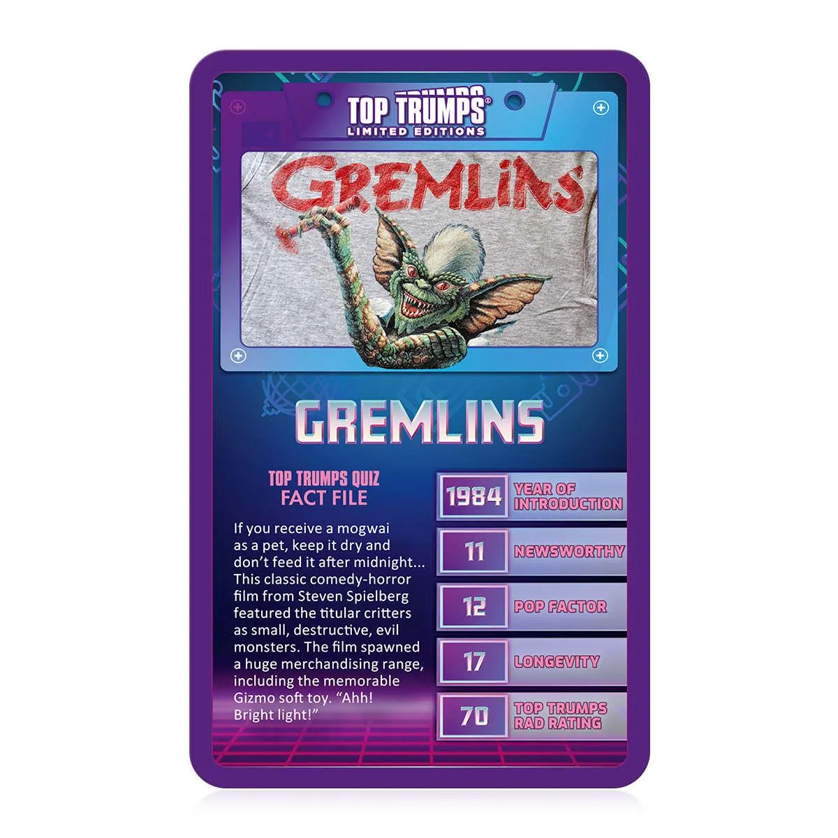 Top Trumps 1980's kaartspel jaren 80 editie