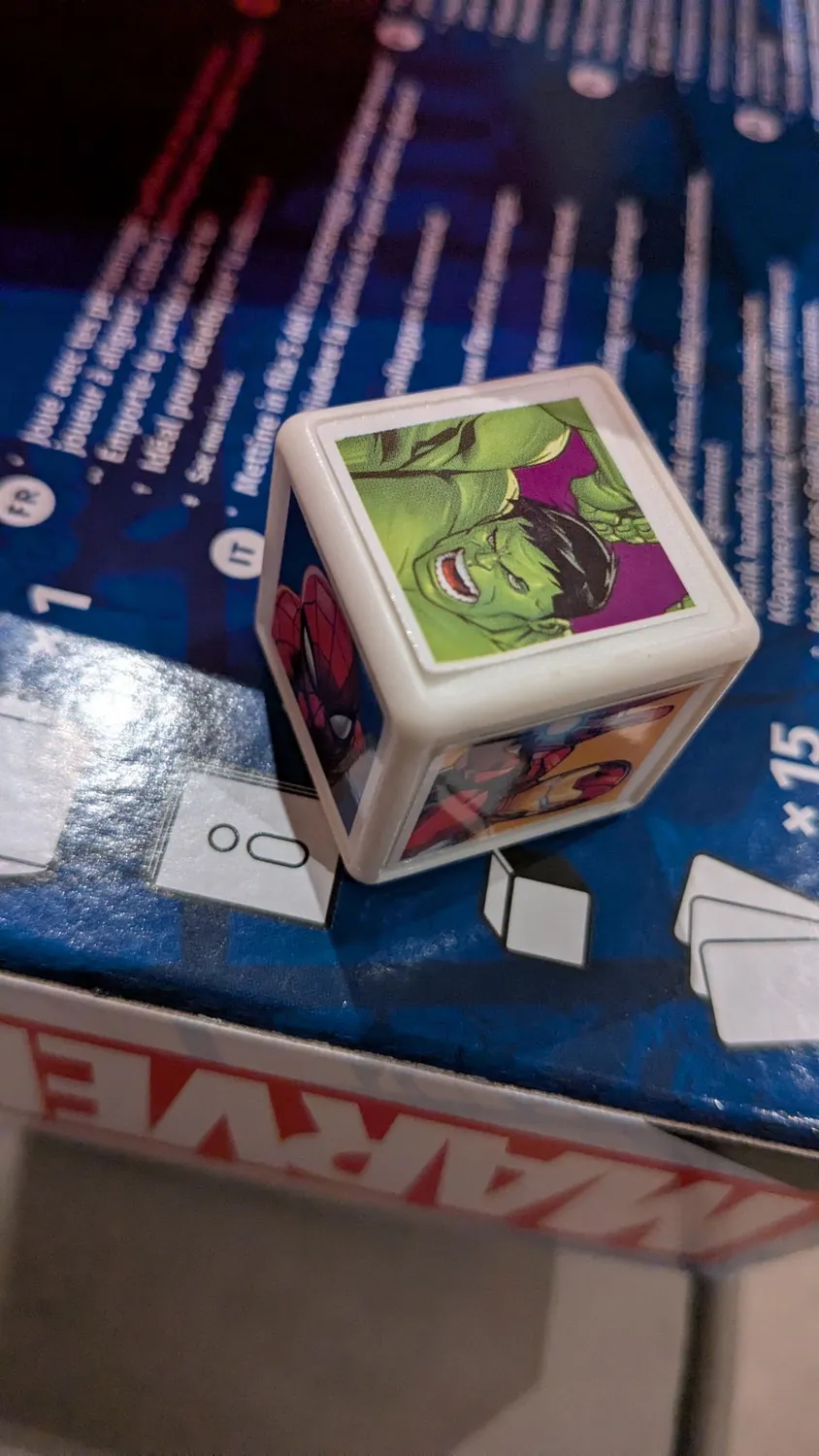 Top Trumps Match Marvel kubusspel 15 helden