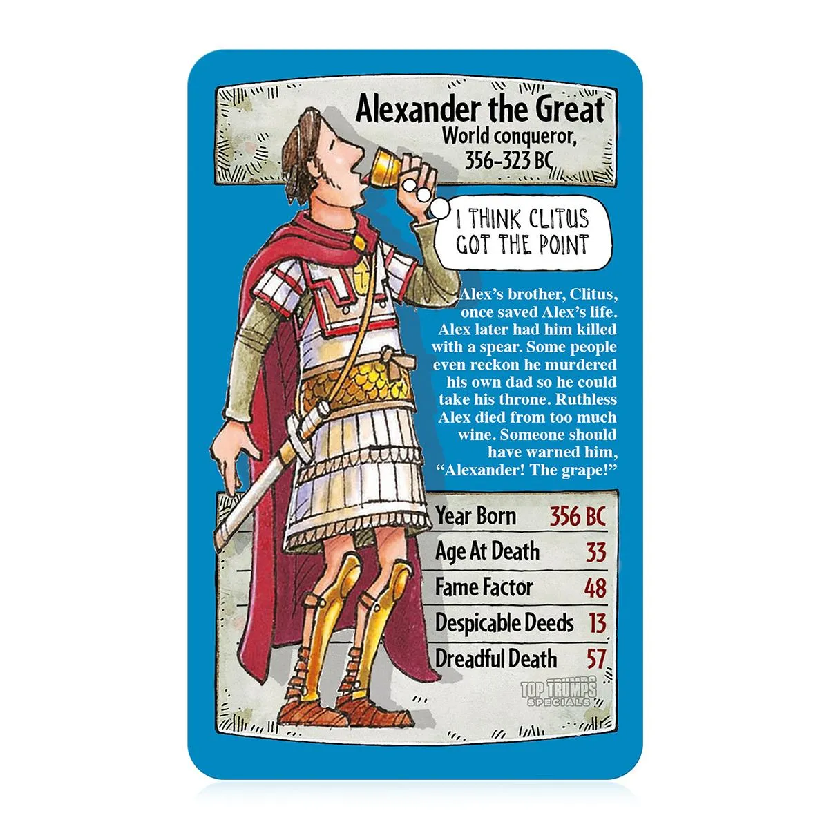 Top Trumps Horrible Histories kaartspel geschiedenis