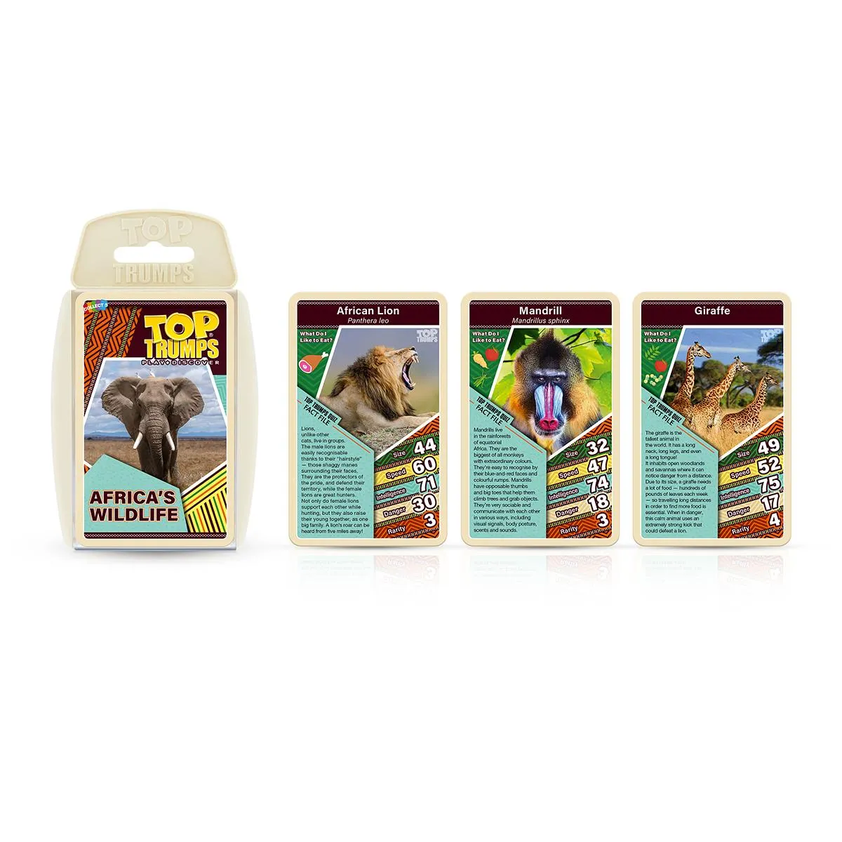 Top Trumps African Wildlife kaartspel dieren safari