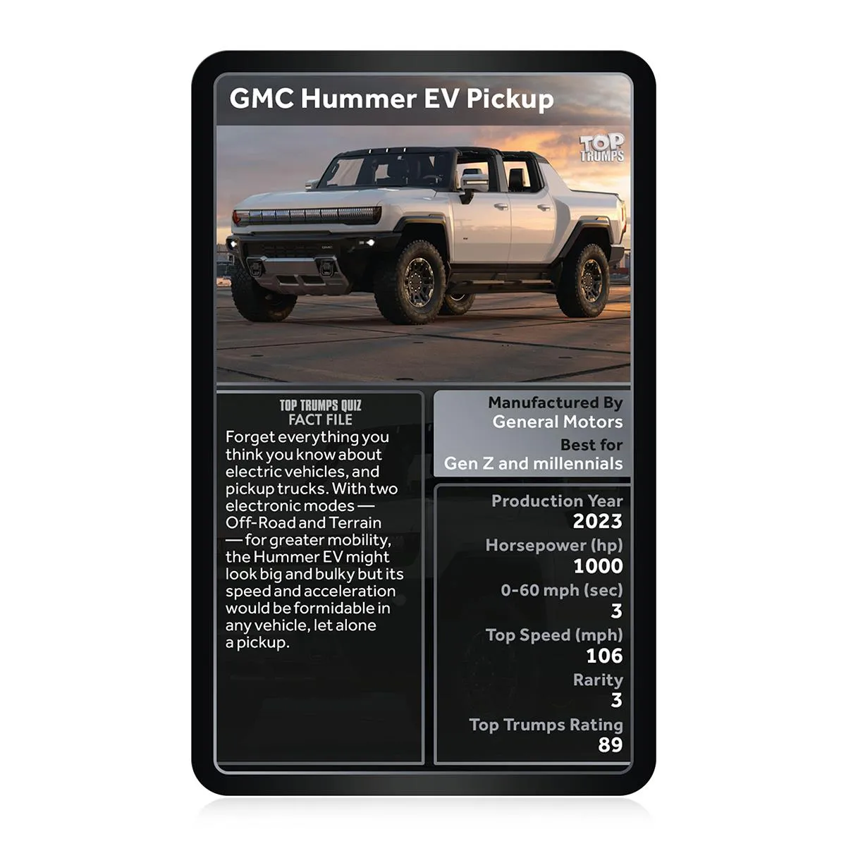 Top Trumps Ultimate 4x4 kaartspel 30 kaarten auto's