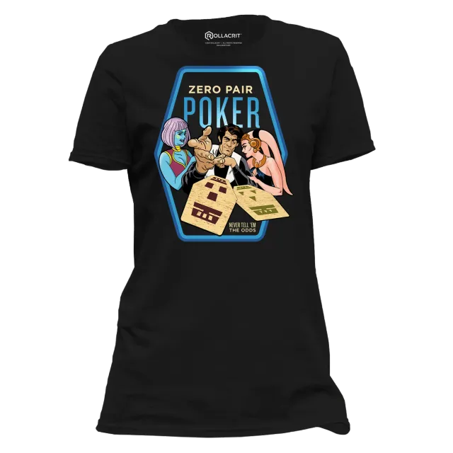 Roll A Crit Zero Pair Poker t-shirt dames katoen