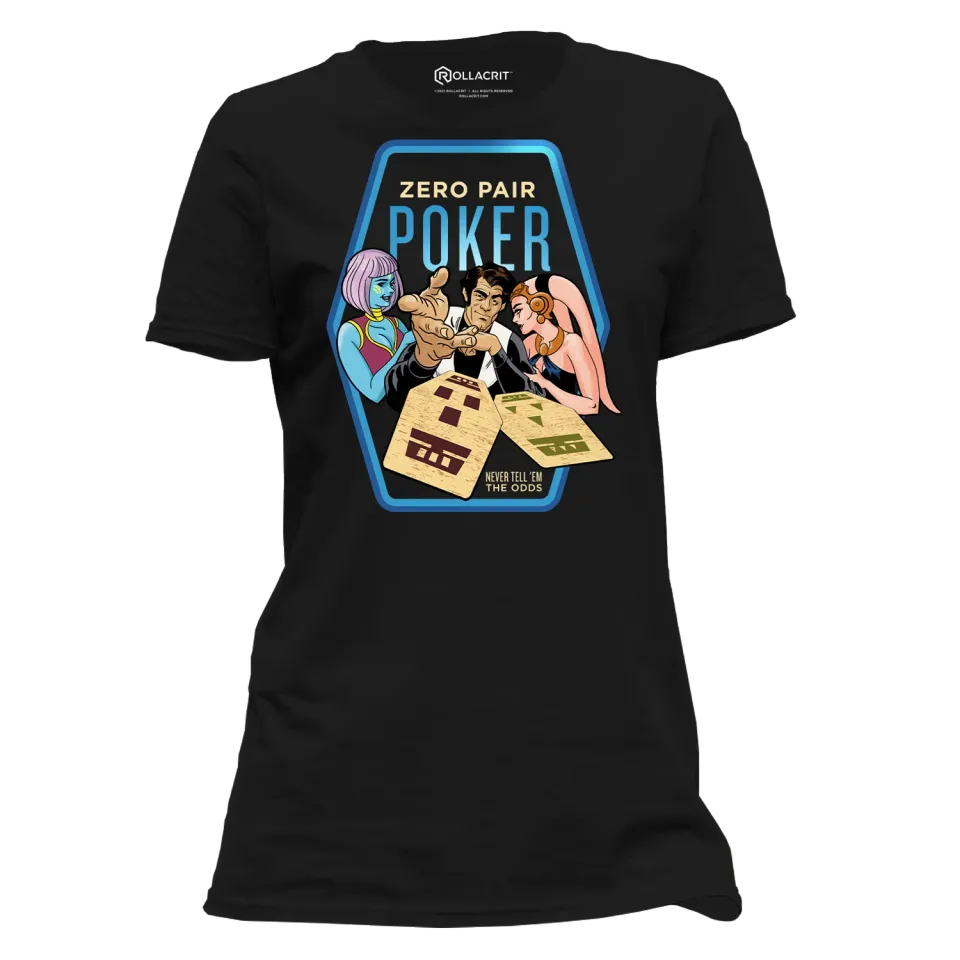 Roll A Crit Zero Pair Poker t-shirt dames katoen