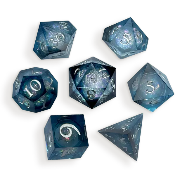 Roll A Crit Nebula Nightfall Liquid Core dobbelset 7-delig