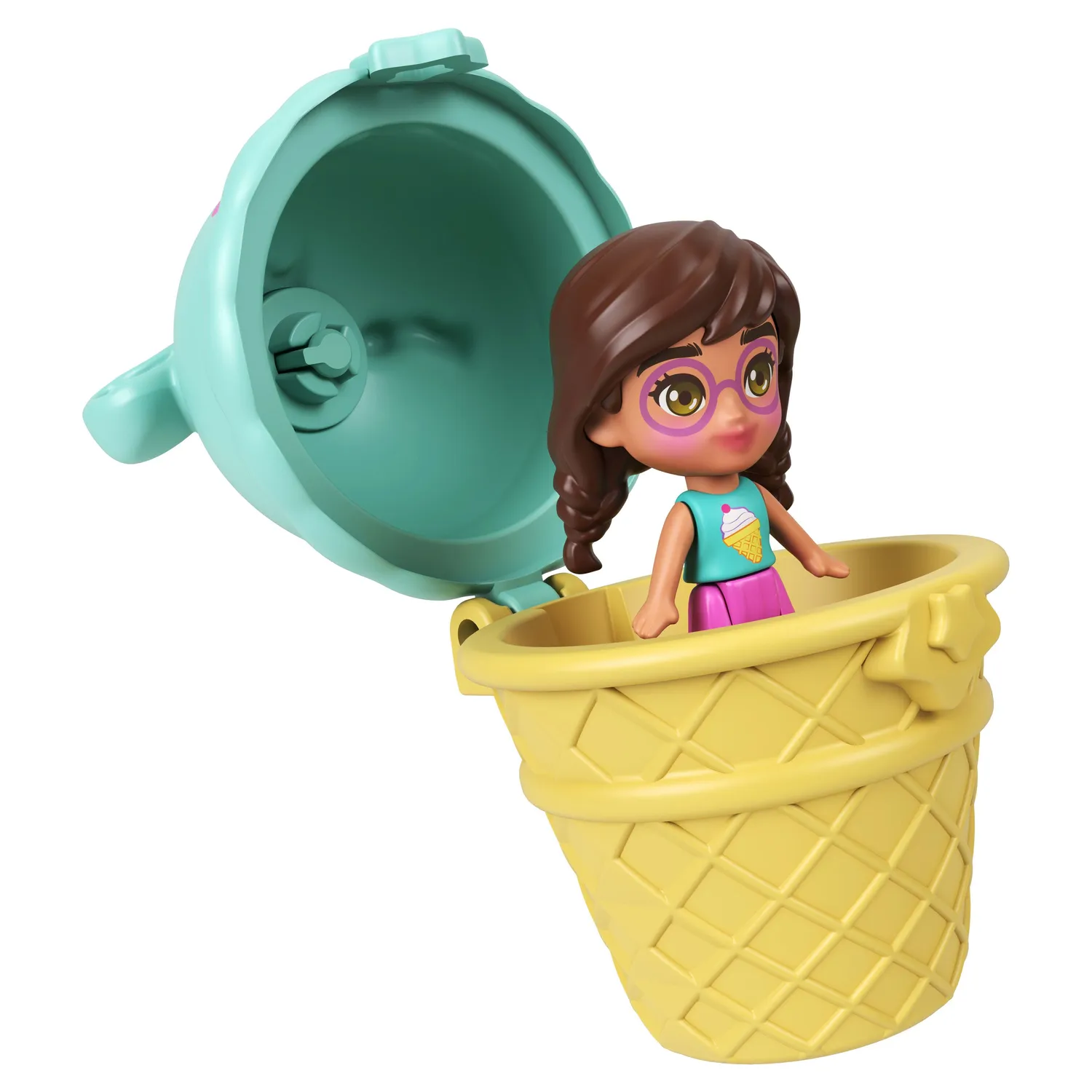 Polly Pocket Cowbell Diner compact met poppetje 8-delig