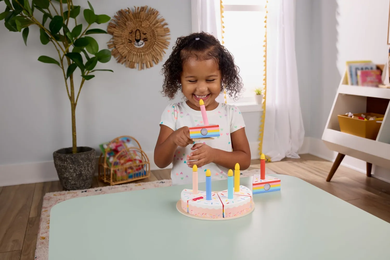 Fisher-Price Houten Verjaardagstaart speelset 14-delig